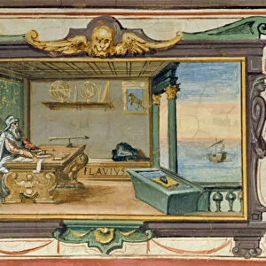 Flavio Gioia of Amalfi, inventor of the compass, Stanza della Mattematica
