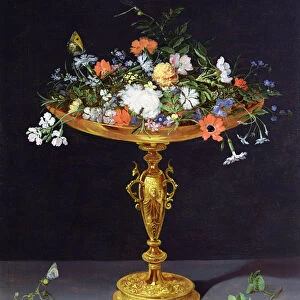 Flowers in a Golden Tazza, 1612 (panel)