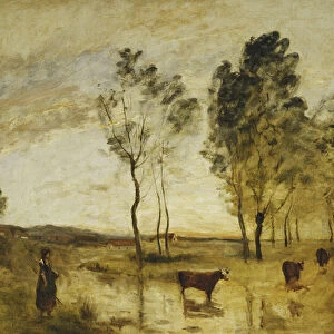 The Ford; Cows on the Edge of a Ford; Le Gue; Vaches au Bord du Gue, c