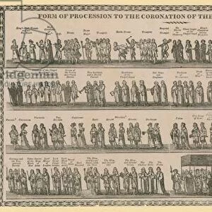 Form of procession to the Coronation of the Sovereigns of England (engraving)