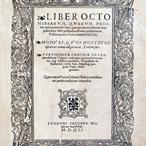 Frontispiece from Liber octo missarum (1541)
