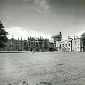 The garden front, Strawberry Hill, from 100 Favourite Houses (b/w photo)