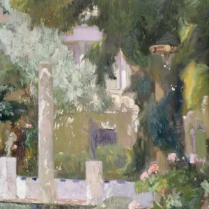 The Gardens at the Sorolla Family House, 1920 (oil on canvas)