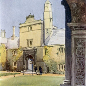 The Gate of Virtue, Gonville and Caius College (colour litho)