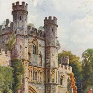 The Gateway, Battle Abbey (colour litho)