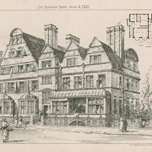 General view of Harrington Gardens (engraving)