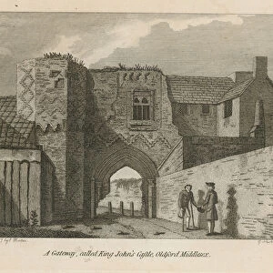 General view of King Johns Castle (engraving)