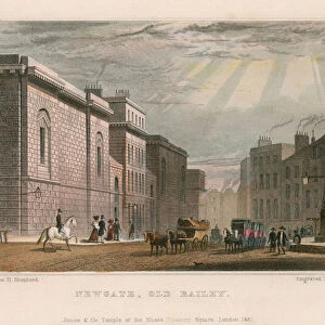 General view of the Old Bailey (engraving)
