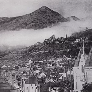 General View of Rossland, showing the Le Roi Mine (b / w photo)