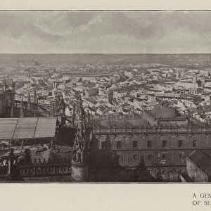 A General View of Seville (b / w photo)