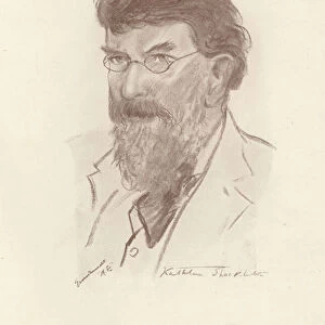 George William Russell, Irish Nationalist writer and painter (litho)