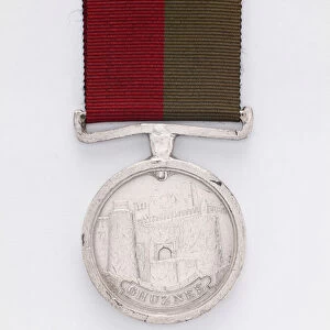 Ghuznee Medal 1839 awarded to Private Hugh Henzey, 13th (The 1st Somersetshire) Regiment of Foot (Light Infantry) (metal)