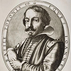 Giambattista Basile, engraved by Nicolaus Perrey (engraving)