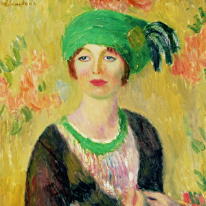 Girl with Green Turban (oil on canvas)