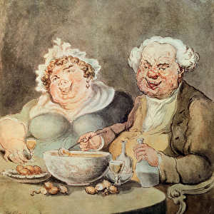 Gluttons, c. 1800-05 (w / c on paper)