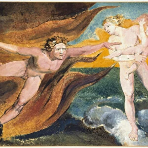 The Good and Evil Angels Struggling for Possession of a Child par William Blake