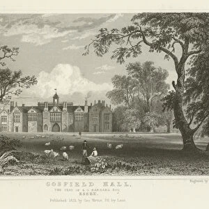Gosfield Hall, the Seat of E G Barnard, Esquire, Essex (engraving)