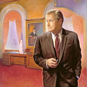 Governor Nelson A. Rockefeller (1908-79) (oil on canvas)