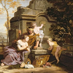 Granida and Daiphilo (oil on canvas)