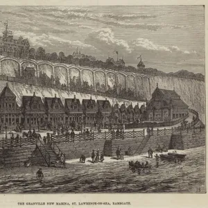 The Granville New Marina, St Lawrence-on-Sea, Ramsgate (engraving)