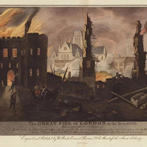 The Great Fire of London in the Year 1666 (engraving)