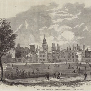 The Great Schools of England, Charterhouse from the Green (engraving)