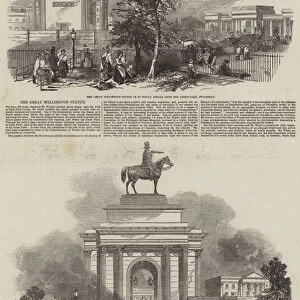 The Great Wellington Statue (engraving)