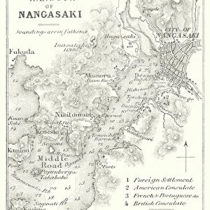 Harbour of Nangasaki (engraving)