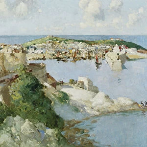 The Harbour, St Ives, (oil on canvas)