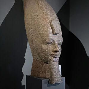 Head of Amenhotep III, 1403-1365 BC, from Qurna (granite)