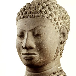 Head of a Buddha (stone)