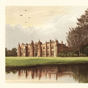 Hengrave Hall, Suffolk, England. 1880 (engraving)