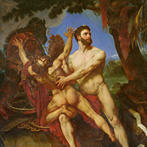 Hercules and Diomedes (oil on canvas)