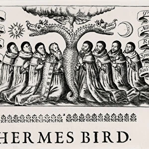 The Hermes Bird, from Theatrum Chemicum, 1652 (engraving)
