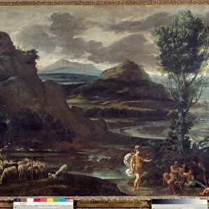 Herminie among the shepherds Illustration of a scene of "The Jerusalem delivree"