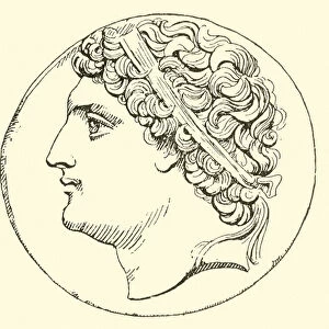 Hiero II of Syracuse, 275-216 BC (engraving)
