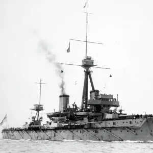 HMS Dreadnought, 1906-21 (b / w photo)