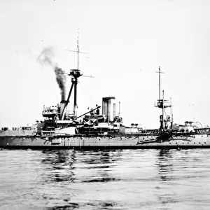 HMS Dreadnought, 1906-21 (b / w photo)