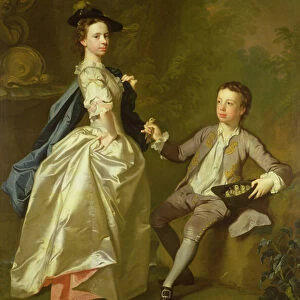 The Hon. Rachel Hamilton and her brother, the Hon. Charles Hamilton, 1740 (oil on canvas)