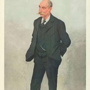 The Hon Robert Garnett Tatlow, Glasgow, 16 June 1909, Vanity Fair cartoon (colour litho)