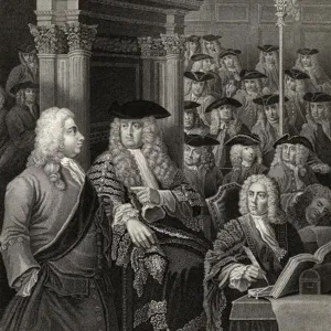 The House of Commons in Sir Robert Walpoles Administration, engraved by R. Page