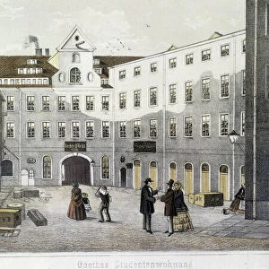 House where Goethe lived during his studies in 1765 in Leipzig