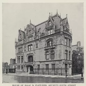 House of Isaac D Fletcher, Seventy-Ninth Street and Fifth Avenue (b / w photo)
