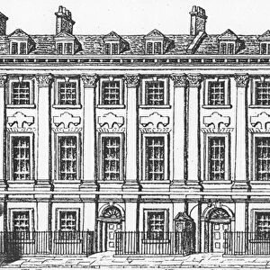 Houses Great Queen Street, 1817 (lithograph)