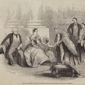 HRH the Prince of Wales receiving the Congratulations of his Royal Relatives (engraving)