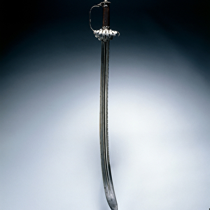 Hunting sword, c. 1630 (steel & wood)