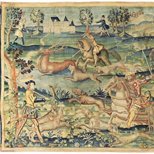 Hunting tapestry, possibly Paris, early 16th century (wool)