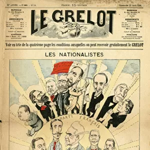 Illustration of Alfred Le Pepetit (1841-1909) for the Cover of Le Grelot
