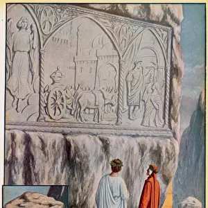 Illustration for Dantes Divine Comedy (colour litho)