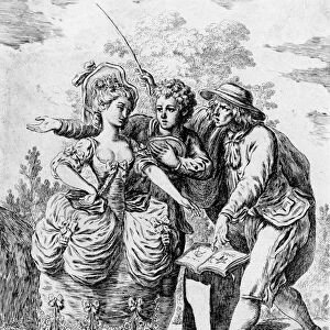Illustration for Le Devin du Village by Jean-Jacques Rousseau (1712-78